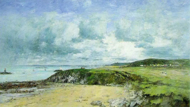 Ufer von Portrieux, Côtes-du-Nord - Eugène Boudin
