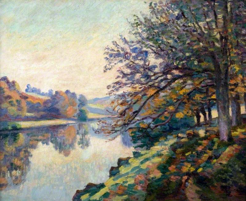 Flussufer im Herbst - Armand Guillaumin