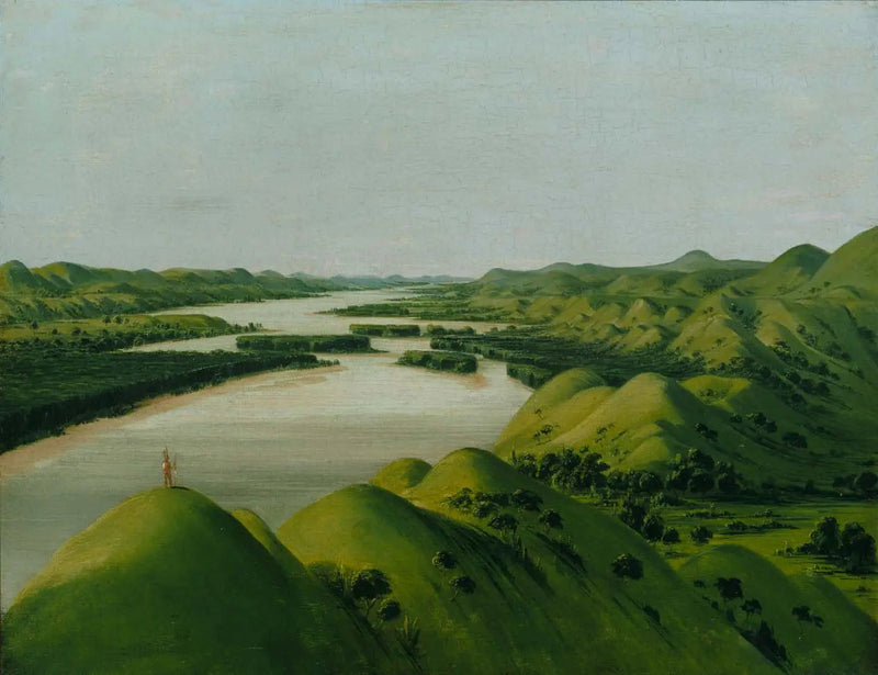 River Klippen, à 1 320 Meilen über Saint-Louis - George Catlin