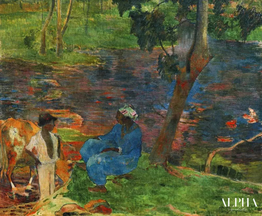 Rives du fleuve à la Martinique - Paul Gauguin - Reproductions de tableaux et peintures haut de gamme