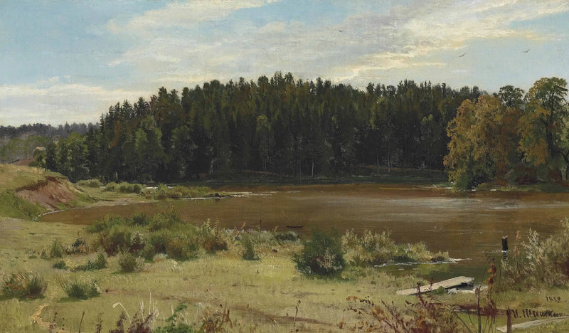 Fluss am Waldrand - Ivan Chichkine