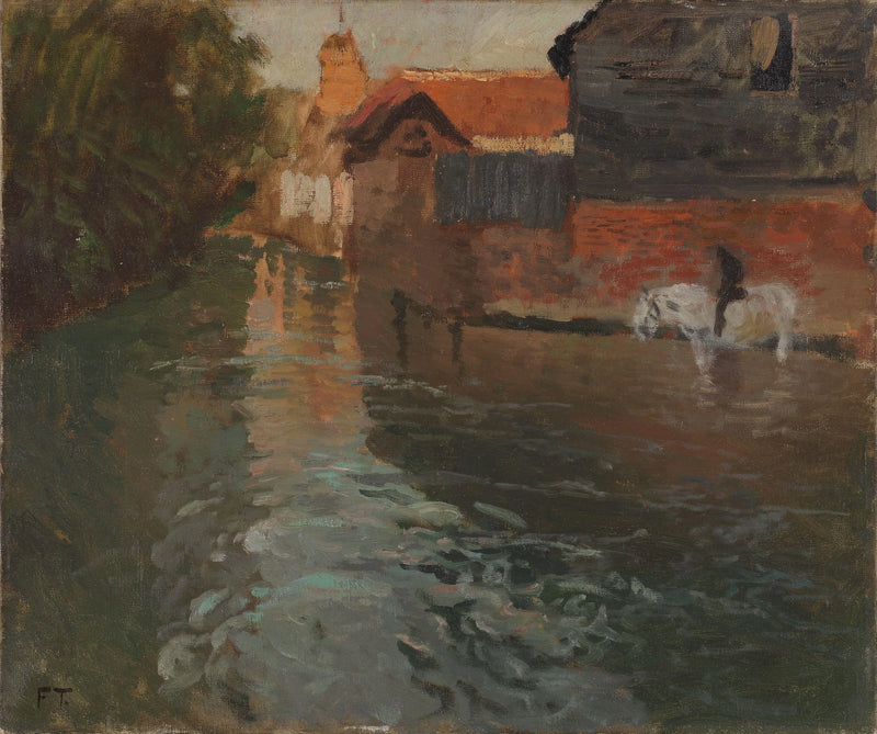 Fluss in Nordfrankreich - Frits Thaulow