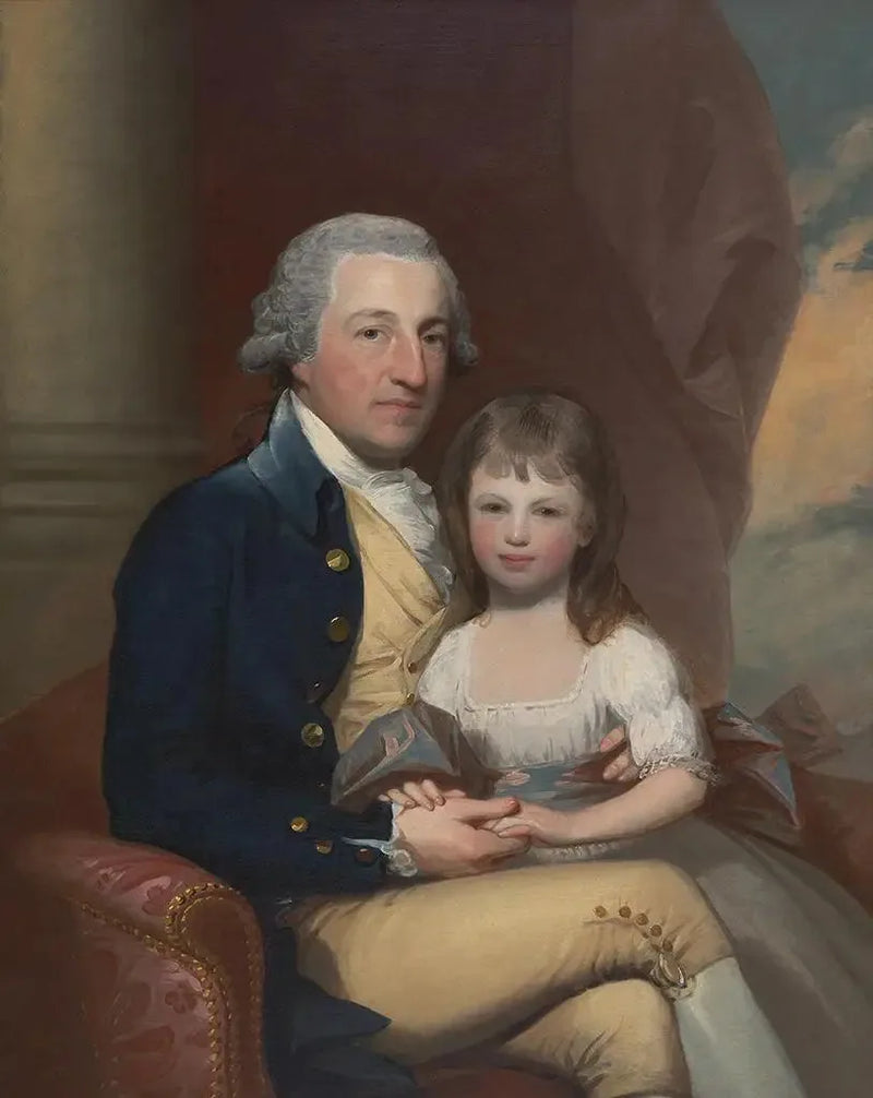 Robert Hare, Sr., und seine Tochter Martha - Gilbert Stuart
