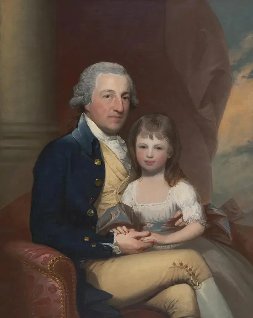 Robert Hare, Sr., und seine Tochter Martha - Gilbert Stuart