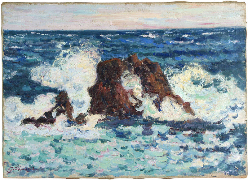 Felsen an der Spitze der Baumette - Armand Guillaumin