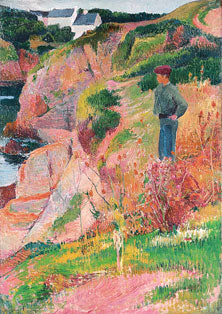 Rochers au bord de l'Aven - Henry Moret image 1 copie de tableau peinte à la main