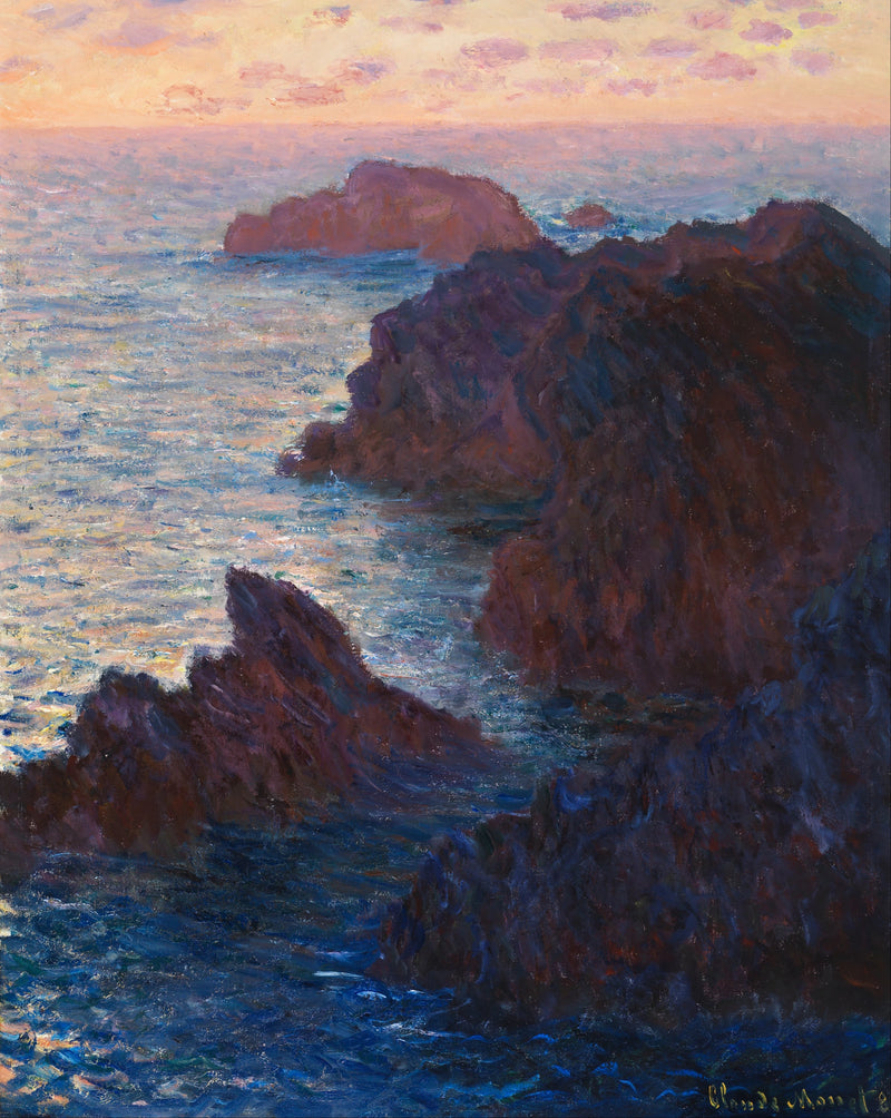 Felsen in Belle-Iole, Port-Domois W1101 - Claude Monet