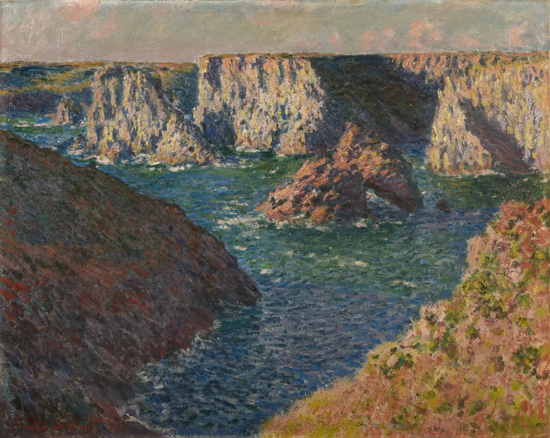 Die Felsen von Belle-Île - Claude Monet
