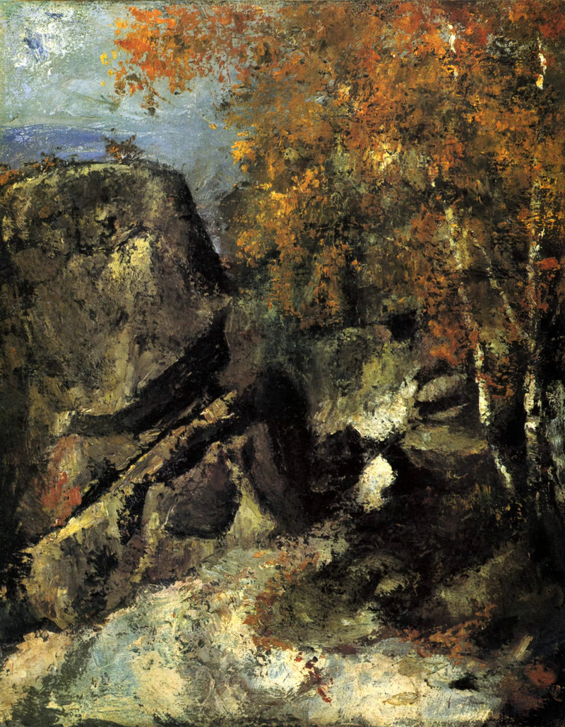 Felsen im Wald - Paul Cézanne