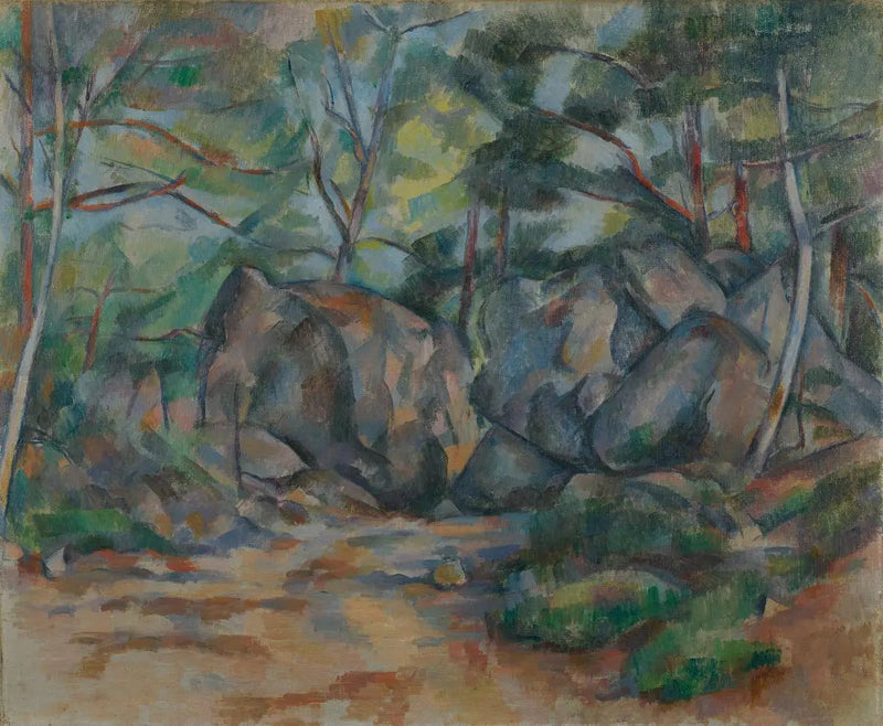 Felsen im Wald - Paul Cézanne