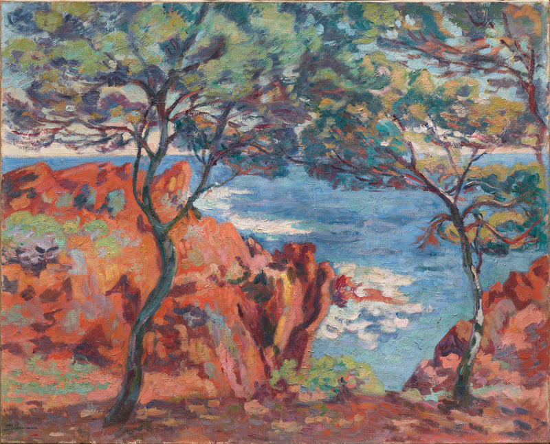 Felsen der Île Besse, Agay - Armand Guillaumin