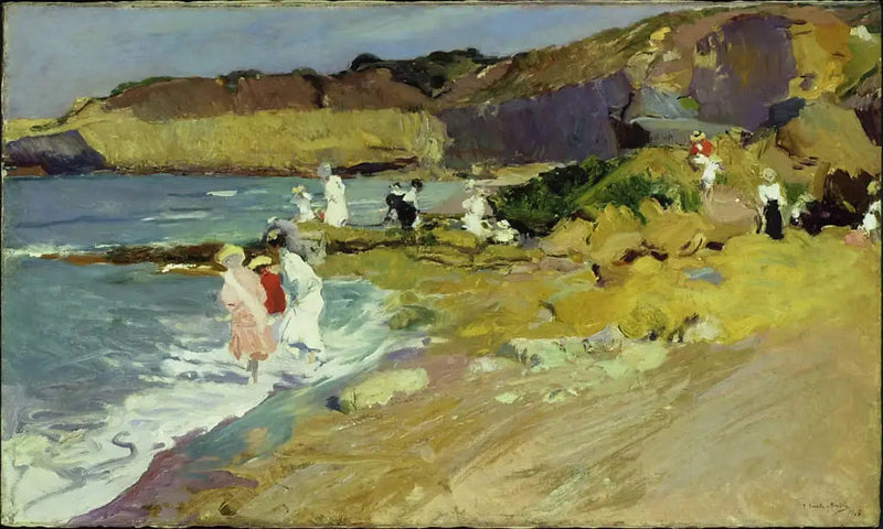 Felsen des Leuchtturms, Biarritz - Joaquín Sorolla