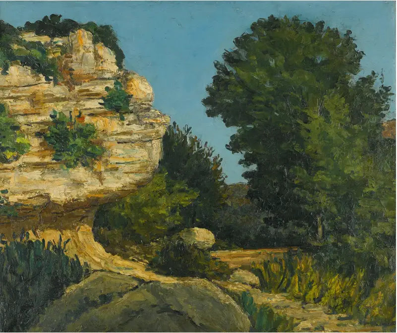 Rochers - Paul Cézanne image 1 copie peinte à la main à l’huile