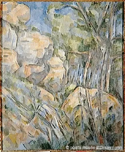 Felsen bei den Höhlen über dem Château-Noir - Paul Cézanne