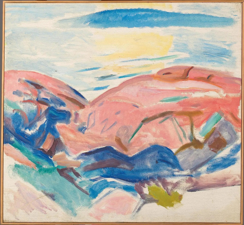 Rote Felsen - Edvard Munch