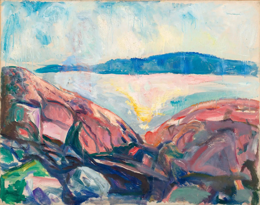 Rote Felsen - Edvard Munch