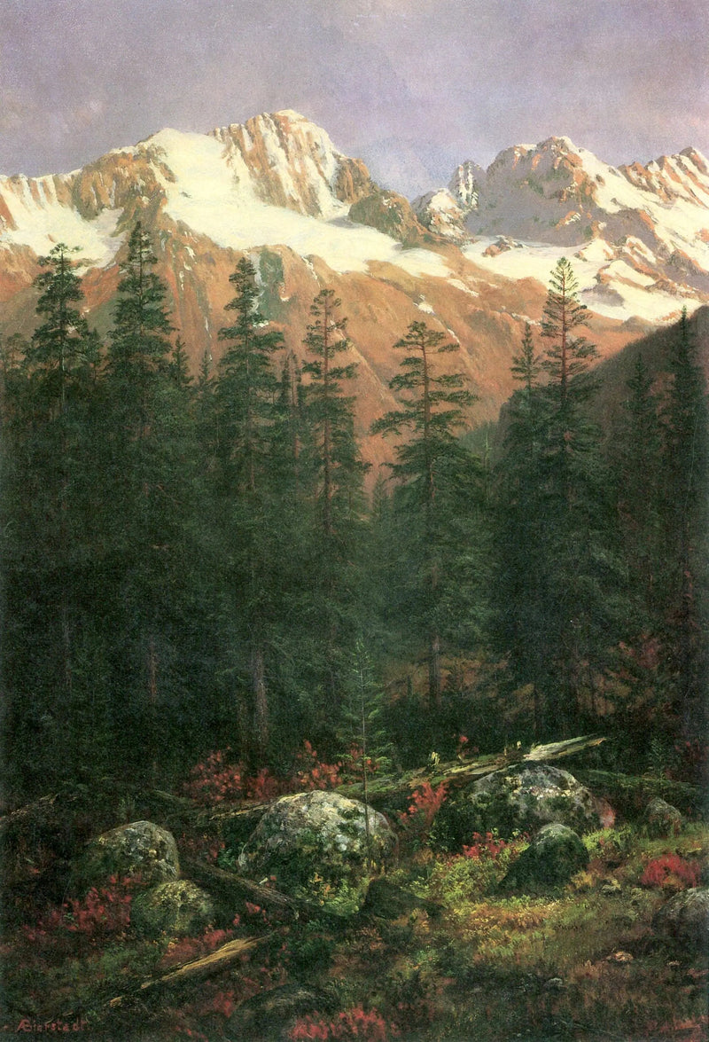 Kanadische Felsen - Albert Bierstadt