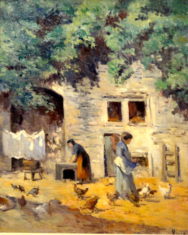 Rolleboise, Bauernhofhof - Maximilien Luce