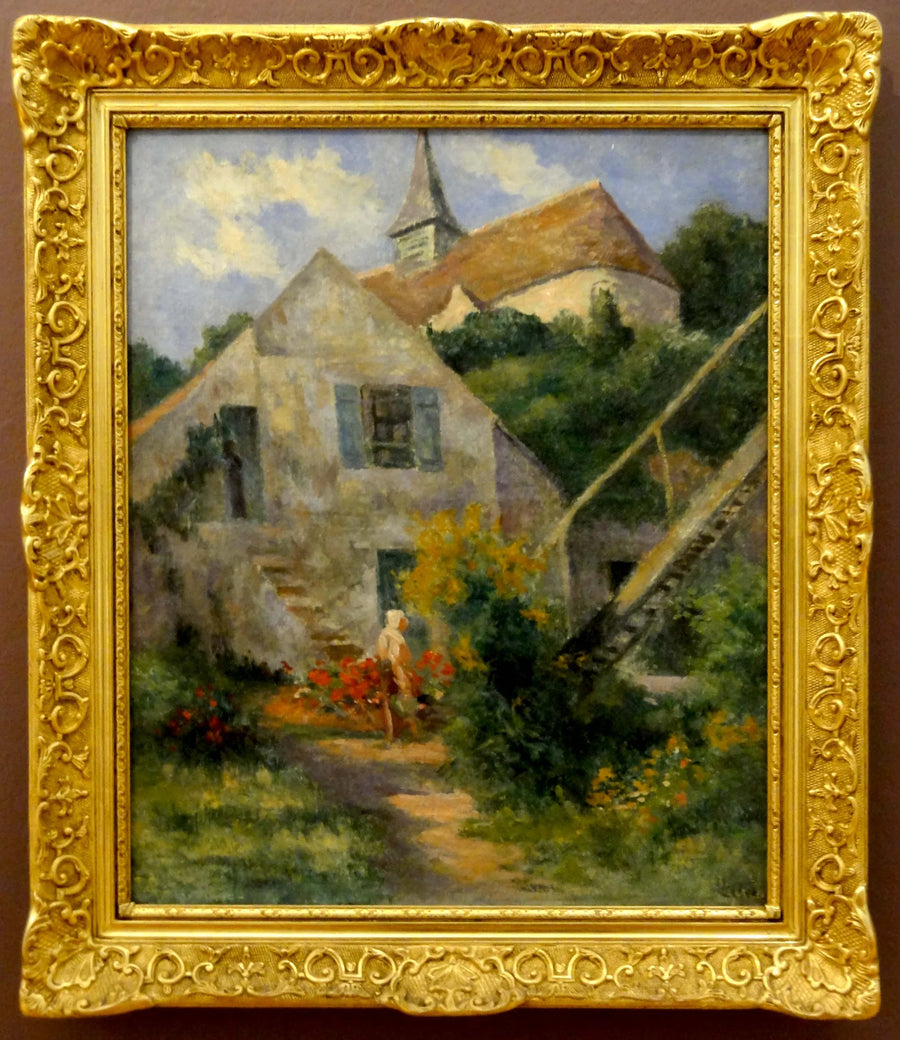 Rolleboise, die Kirche und das Haus des Malers - Maximilien Luce