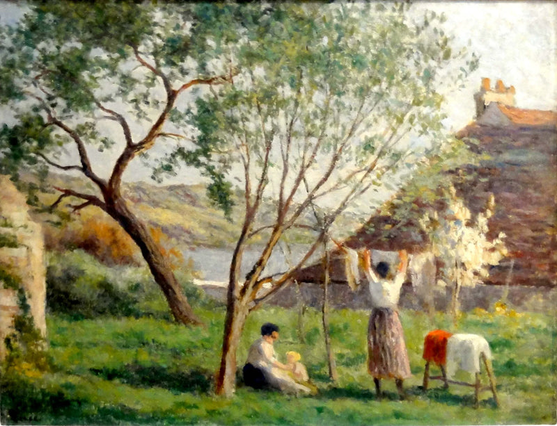 Rolleboise, der Garten des Frühlings - Maximilien Luce