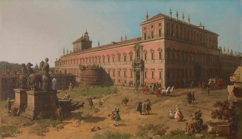 Rom: der Piazza del Quirinale - Canaletto