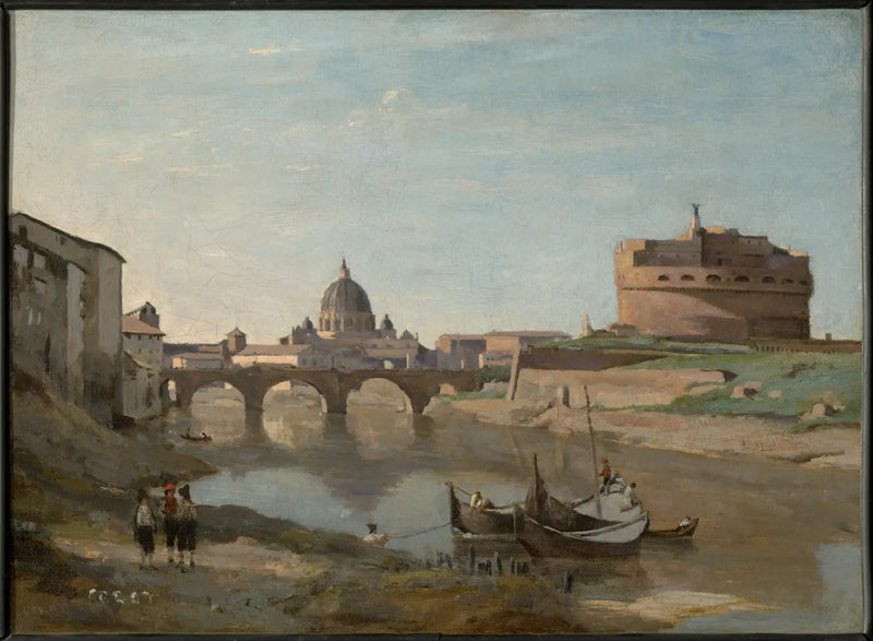 Rom, die Engelsburg - Jean-Baptiste Camille Corot