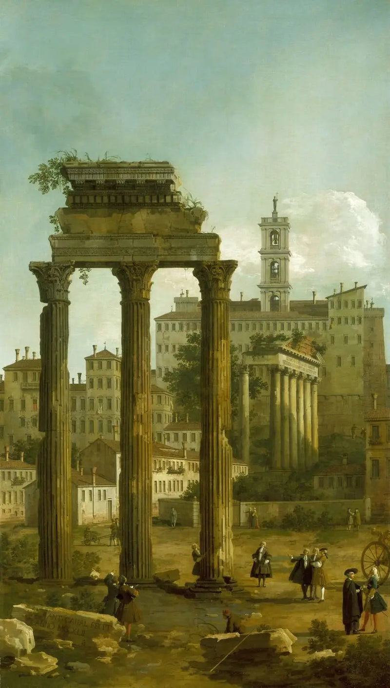 Rom: Ruinen des Forums mit Blick auf das Kapitol - Canaletto