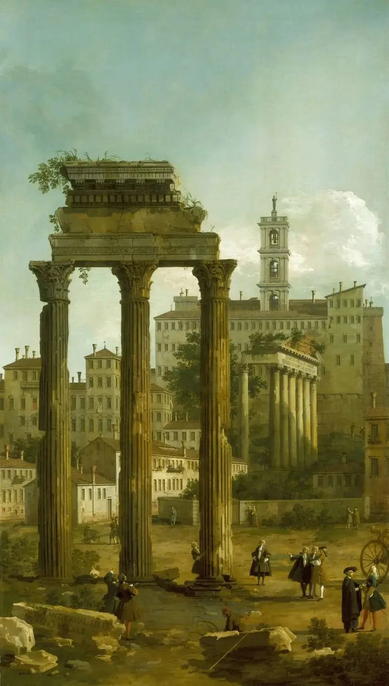 Rom: Ruinen des Forums mit Blick auf das Kapitol - Canaletto