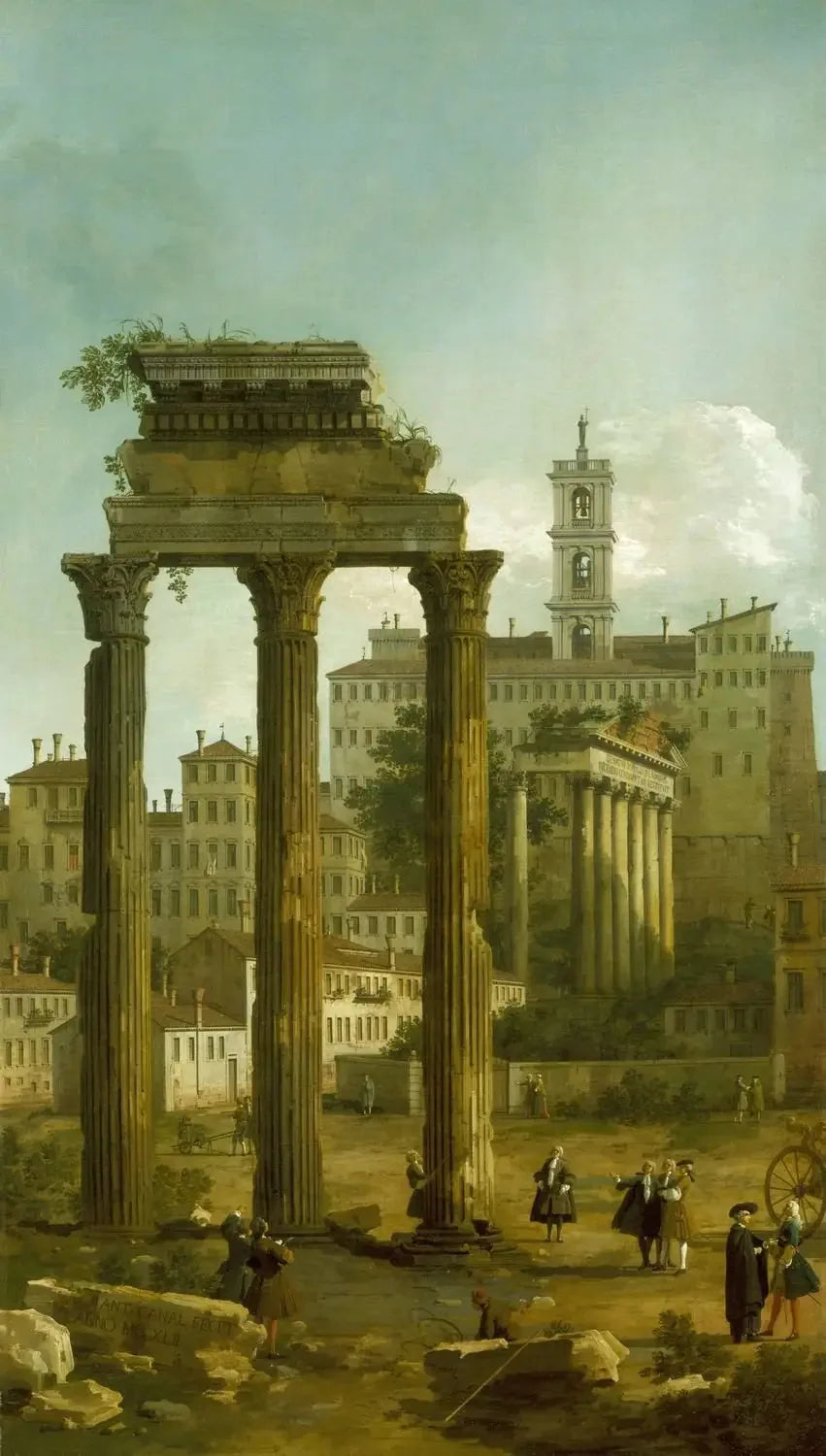 Rom: Ruinen des Forums mit Blick auf das Kapitol - Canaletto