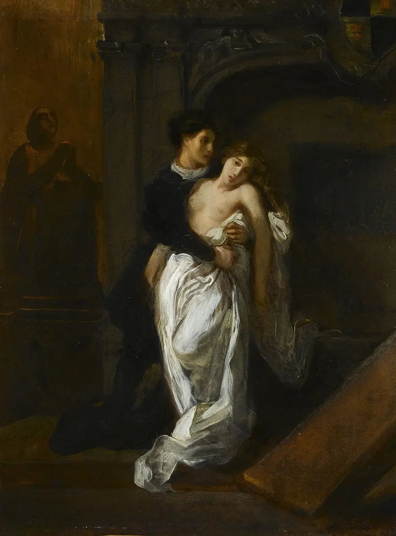 Romeo und Julia am Grab der Capulets - Eugène Delacroix