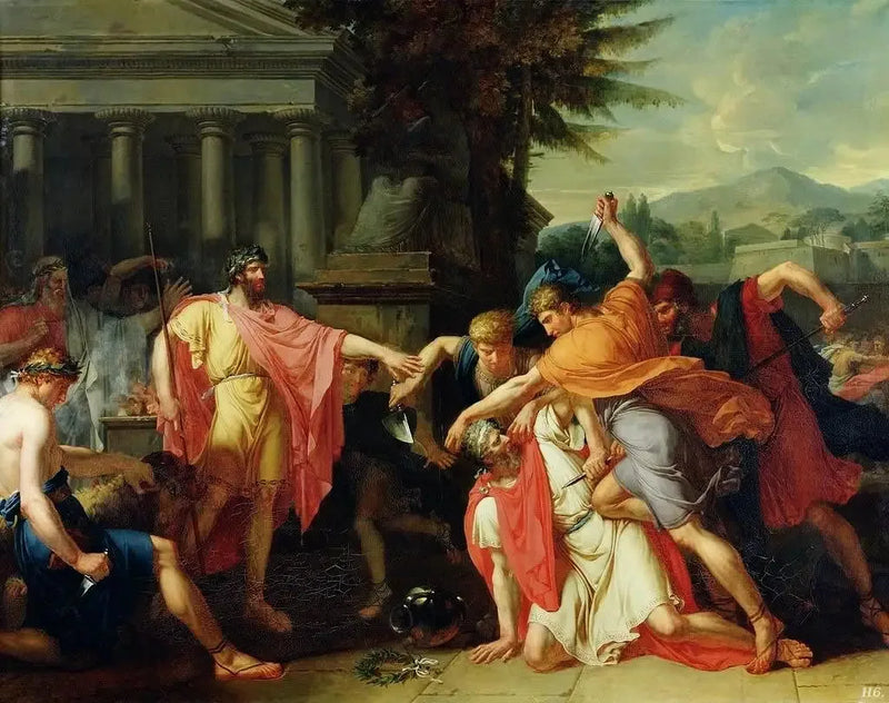 Romulus lässt Tatius töten - Anne-Louis Girodet