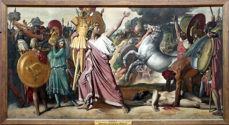 Romulus, Sieger über Acron - Jean-Auguste-Dominique Ingres