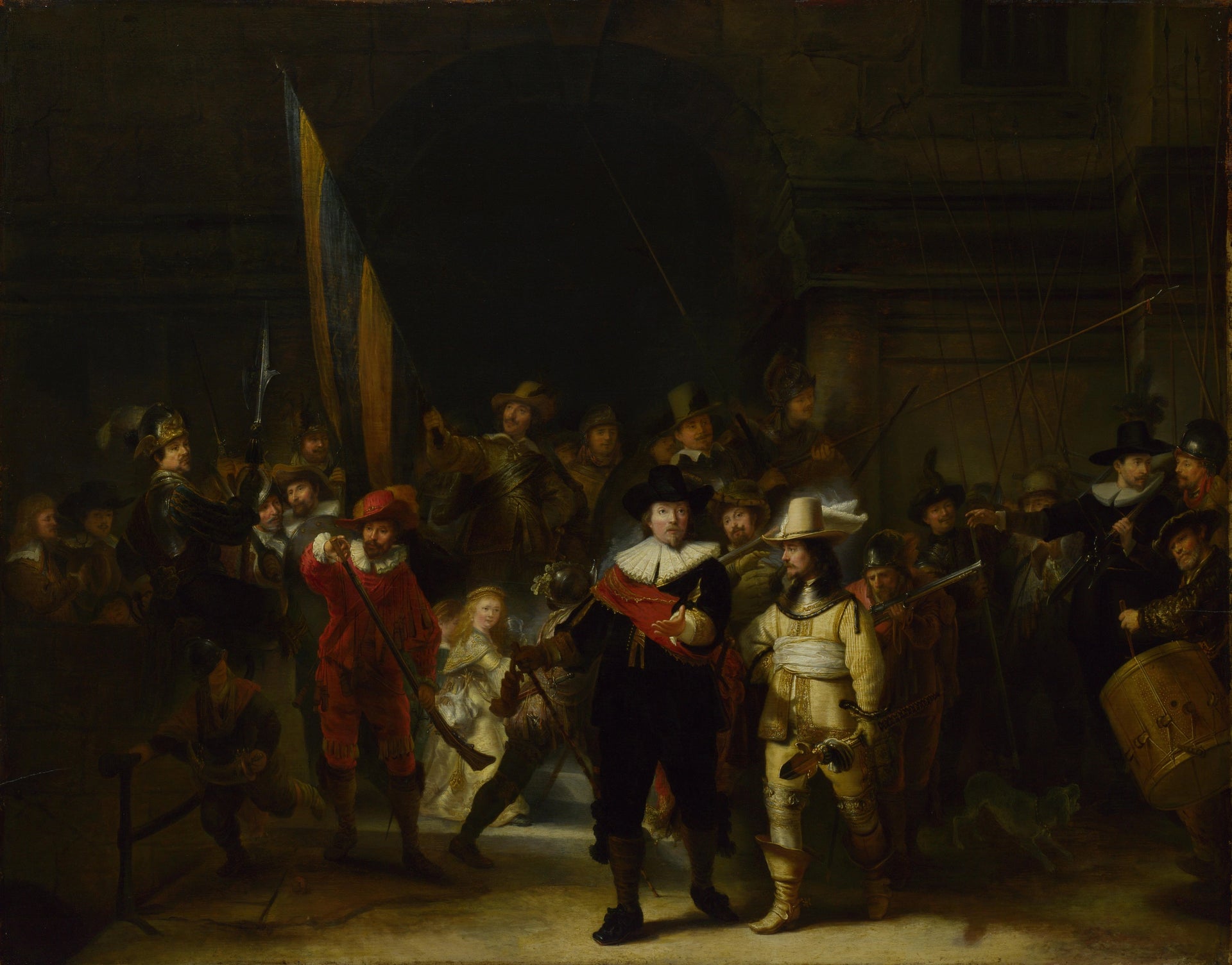 La Ronde de nuit, copie de Gerrit Lundens d’après Rembrandt