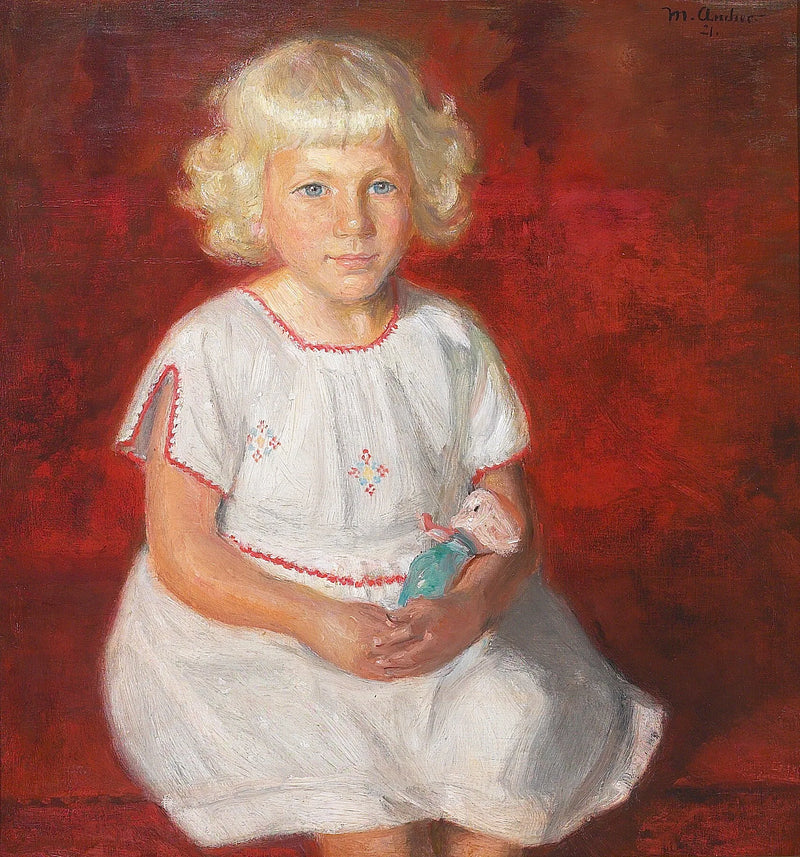 Rose von Skagen. Junge Fischerin in ihrem Sonntagsstaat. – Michael Peter Ancher
