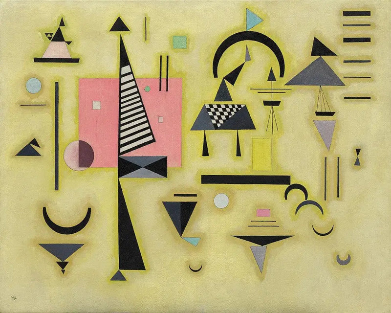 Entschiedene Rose - Vassily Kandinsky