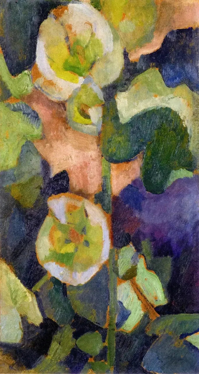 Weiße Stockrose - Robert Delaunay