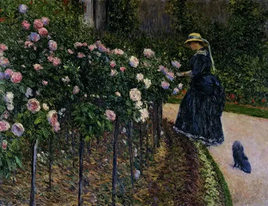 Rosen im Garten in Petit Gennevilliers - Gustave Caillebotte