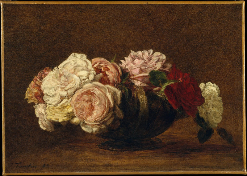Rosen in einer Schüssel - Henri Fantin-Latour