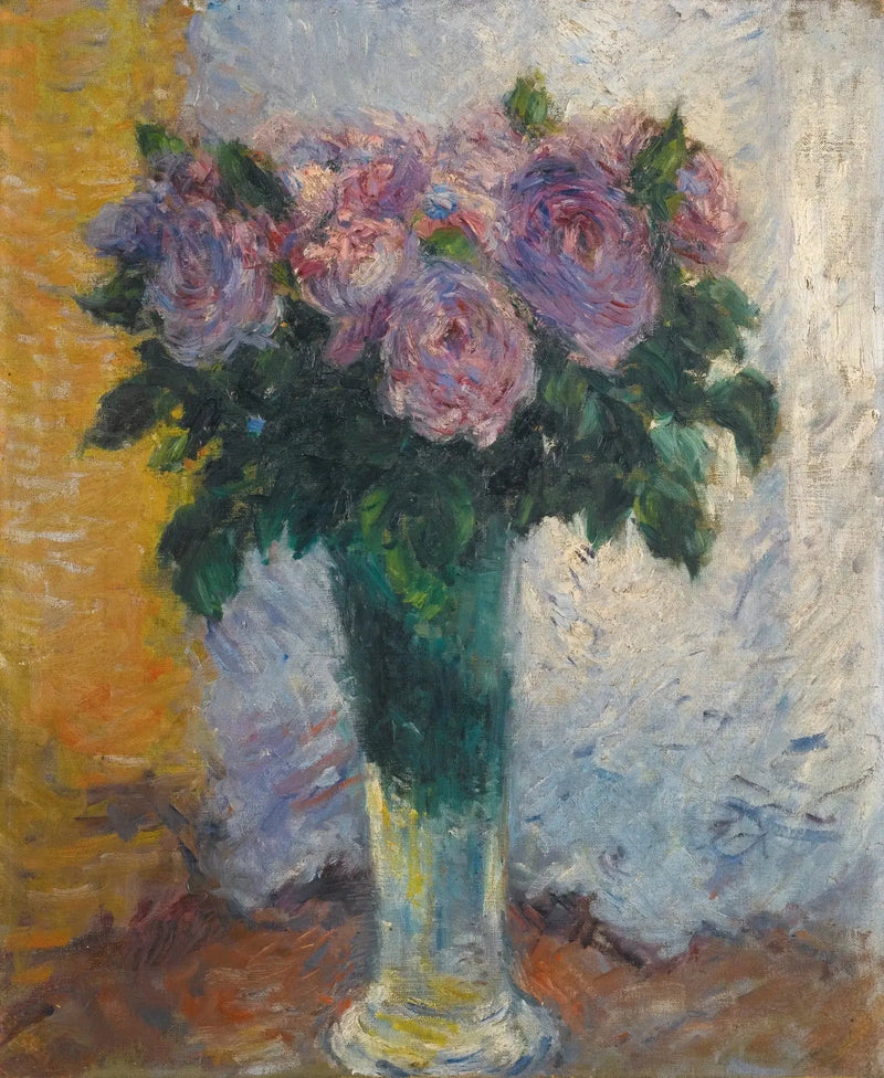 Rosen in einer Vase - Gustave Caillebotte