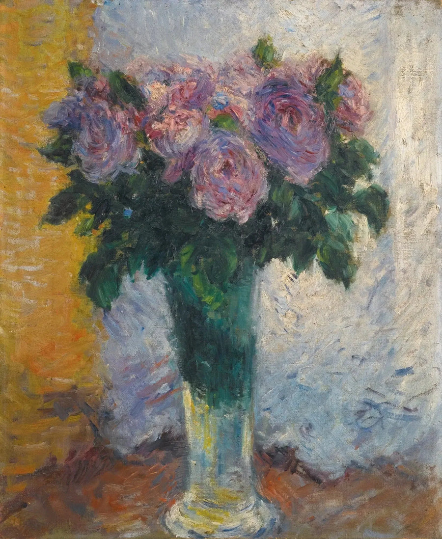 Rosen in einer Vase - Gustave Caillebotte