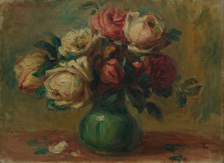 Rosen in einer Vase - Pierre-Auguste Renoir