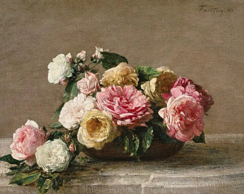 Rosen in einer Schale - Henri Fantin-Latour
