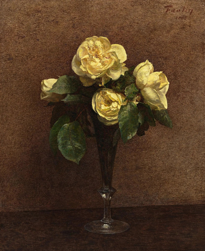 Gelbe Rosen, Maréchal Niel - Henri Fantin-Latour