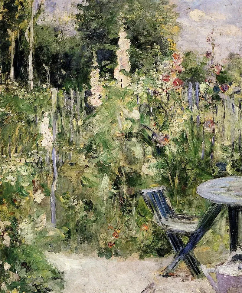 Stockrosen - Berthe Morisot