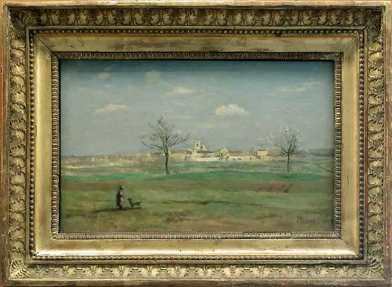 Rosny. Ansicht des Dorfes im Frühling - Jean-Baptiste Camille Corot