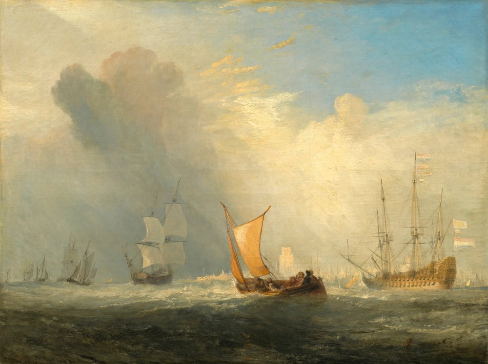 Rotterdam Ferry-Boat - J. M. W. Turner image 1 copie de tableau peinte à la main