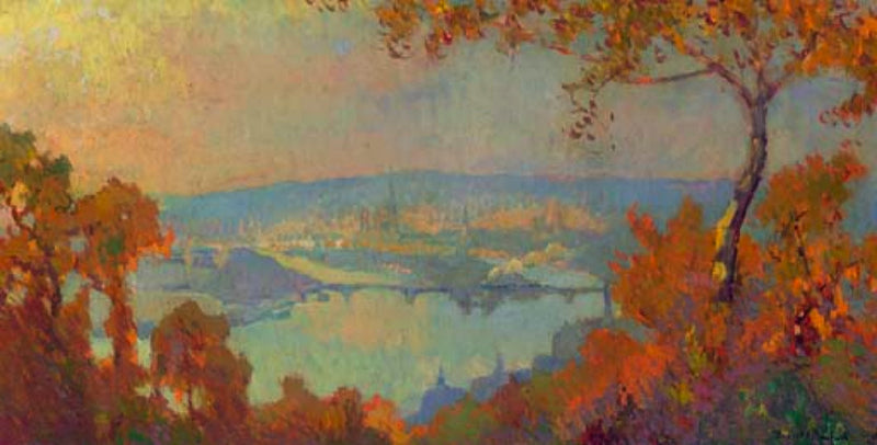 Rouen, Blick auf die Seine - Robert Antoine Pinchon