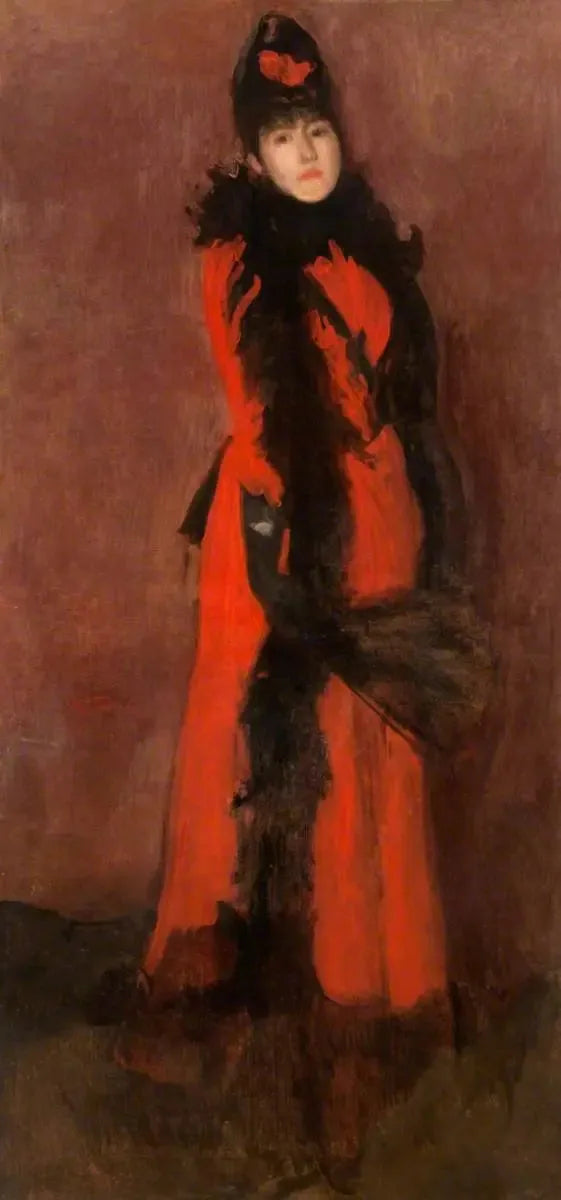 Rot und Schwarz: Der Fächer - James Abbott McNeill Whistler