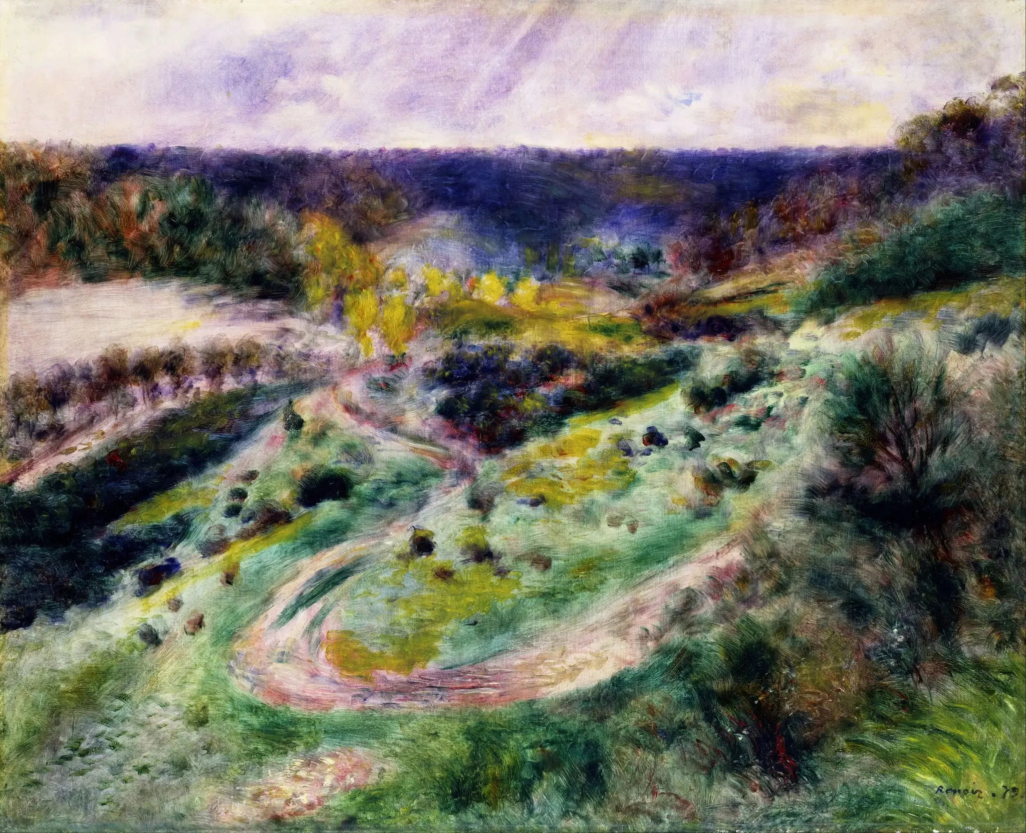 Route de Wargemont - Pierre-Auguste Renoir image 1 reproduction de peinture à l’huile