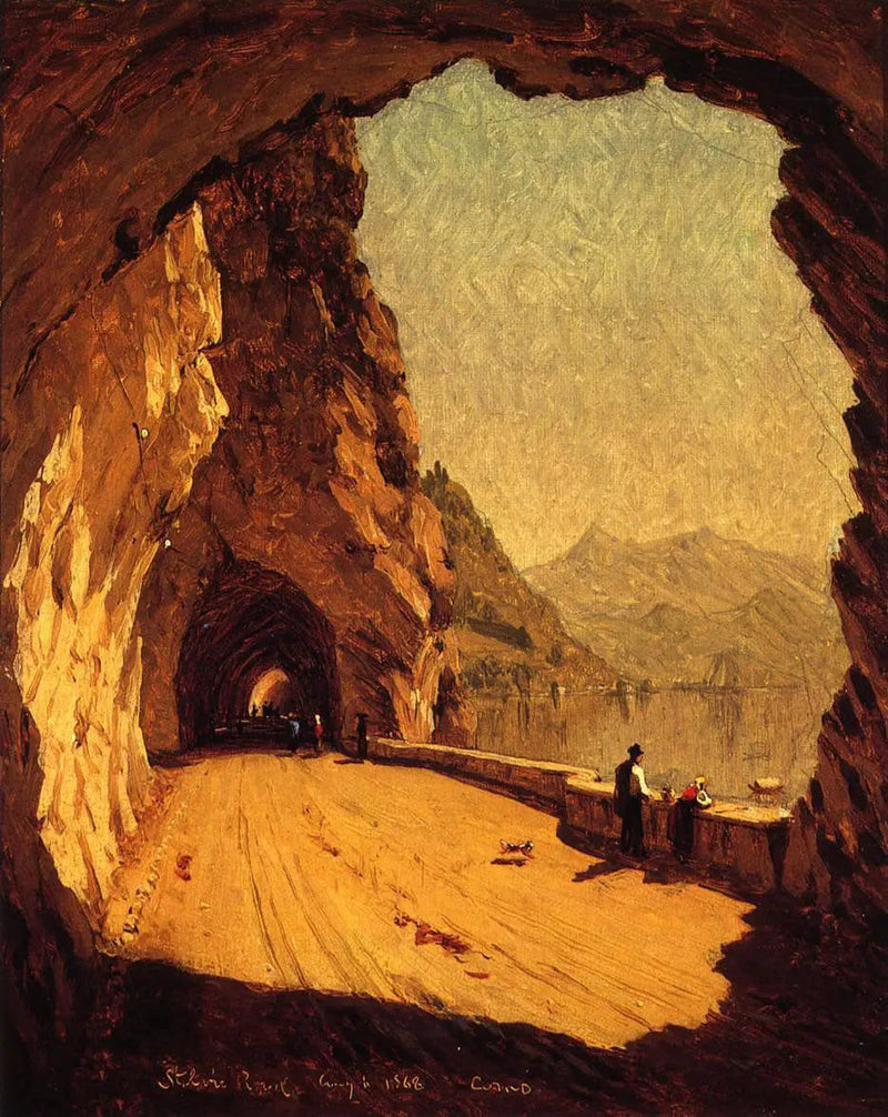 Route du Stelvio am Ufer des Comer Sees - Sanford Robinson Gifford
